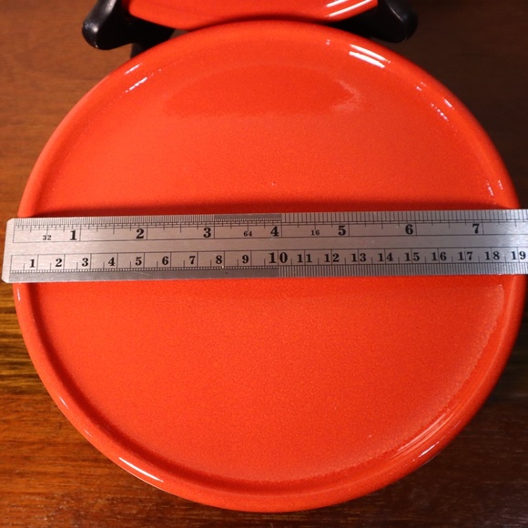 Vintage Waechtersbach Red West Germany Salad Plates - Set of 4 / 7.75" Across - Picture 2 of 6